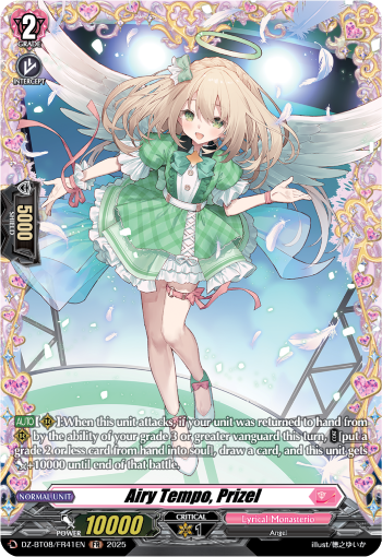 (FR41) Cardfight Vanguard Knights 0f Rebirth Single: Airy Tempo, Prizel [D-Format] (V.2 - Frame Rare)  Frame Rare