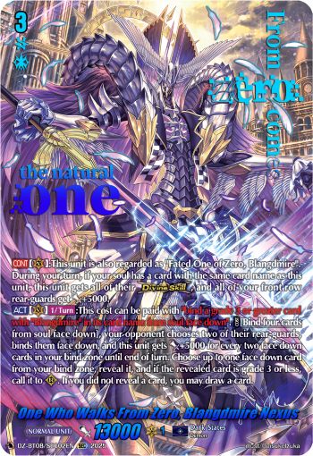 (SEC02) Cardfight Vanguard Knights 0f Rebirth Single: One Who Walks From Zero, Blangdmire Nexus [D-Format] (V.3 - Secret Rare)  Secret Rare