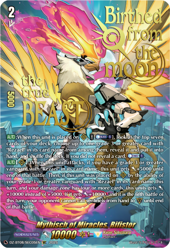 (SEC05) Cardfight Vanguard Knights 0f Rebirth Single: Mythisch of Miracles, Rifistor [D-Format] (V.3 - Secret Rare)  Secret Rare