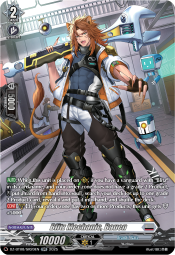 (SR20) Cardfight Vanguard Knights 0f Rebirth Single: Blitz Mechanic, Bauen [D-Format] (V.3 - Silver Rare)  Silver Rare