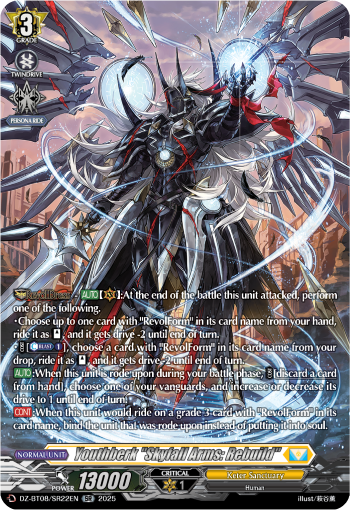 (SR22) Cardfight Vanguard Knights 0f Rebirth Single: Youthberk Skyfall Arms: Rebuild [D-Format] (V.4 - Silver Rare)  Silver Rare