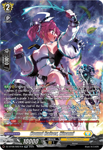 (SR27) Cardfight Vanguard Knights 0f Rebirth Single: Hound Raiser, Hinami [D-Format] (V.3 - Silver Rare)  Silver Rare