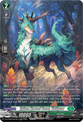 (SR34) Cardfight Vanguard Knights 0f Rebirth Single: Sylvan Horned Beast, Voldyaar [D-Format] (V.3 - Silver Rare)  Silver Rare