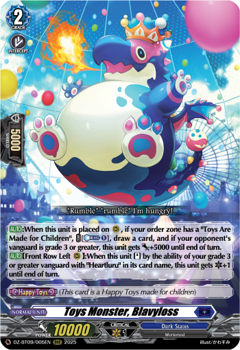 (005) Cardfight Vanguard Super Brave Detonation Single: Toys Monster, Blavyloss [D-Format] (V.1 - Triple Rare)  Triple Rare