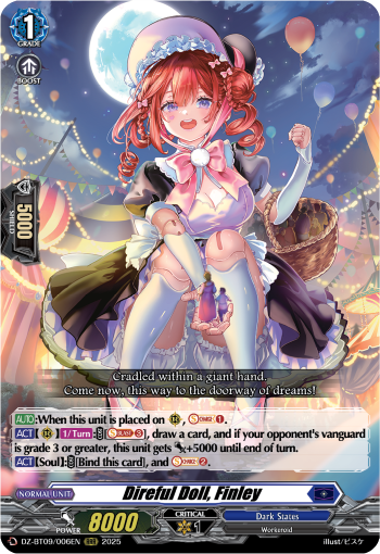 (006) Cardfight Vanguard Super Brave Detonation Single: Direful Doll, Finley [D-Format] (V.1 - Triple Rare)  Triple Rare