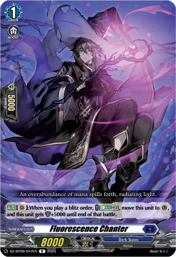 (047) Cardfight Vanguard Super Brave Detonation Single: Fluorescence Chanter [D-Format] (V.1 - Rare)  Rare
