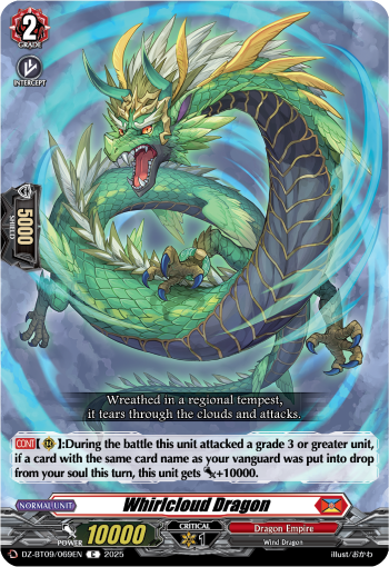 (069) Cardfight Vanguard Super Brave Detonation Single: Whirlcloud Dragon [D-Format]  Common