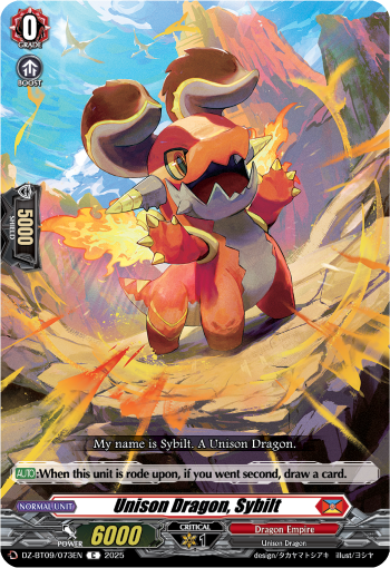 (073) Cardfight Vanguard Super Brave Detonation Single: Unison Dragon, Sybilt [D-Format]  Common
