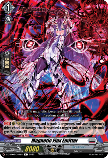 (087) Cardfight Vanguard Super Brave Detonation Single: Magnetic Flux Emitter [D-Format]  Common