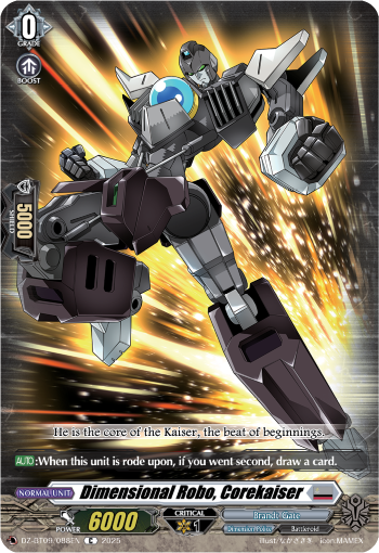 (088) Cardfight Vanguard Super Brave Detonation Single: Dimensional Robo, Corekaiser [D-Format]  Common
