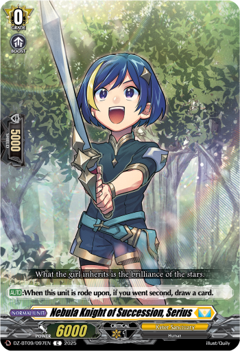 (097) Cardfight Vanguard Super Brave Detonation Single: Nebula Knight of Succession, Serius [D-Format]  Common