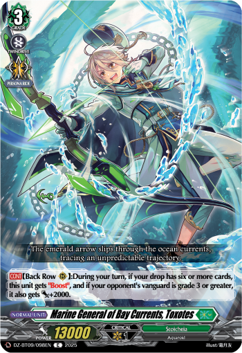 (098) Cardfight Vanguard Super Brave Detonation Single: Marine General of Bay Currents, Toxotes [D-Format]  Common