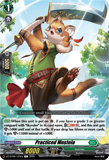(103) Cardfight Vanguard Super Brave Detonation Single: Practiced Mustela [D-Format]  Common