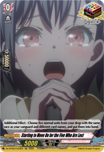 (EX33) Cardfight Vanguard Super Brave Detonation Single: Starting to Move On for the Five Who Are Lost [D-Format]  Special EX