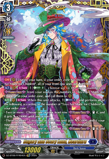 (FFR04) Cardfight Vanguard Super Brave Detonation Single: Sugary and Scary Land, Heartluru [D-Format] (V.2 - Double Frame Rare)  Double Frame Rare