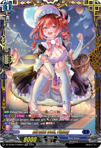 (FFR06) Cardfight Vanguard Super Brave Detonation Single: Direful Doll, Finley [D-Format] (V.2 - Double Frame Rare)  Double Frame Rare