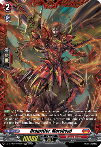 (FR01) Cardfight Vanguard Super Brave Detonation Single: Dragritter, Morsheyd [D-Format] (V.2 - Frame Rare)  Frame Rare