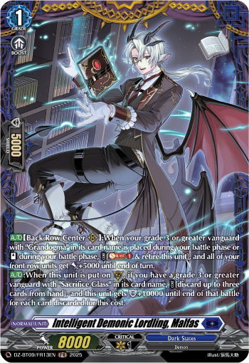 (FR13) Cardfight Vanguard Super Brave Detonation Single: Intelligent Demonic Lordling, Malfas [D-Format] (V.2 - Frame Rare)  Frame Rare
