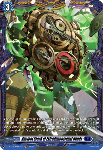 (FR17) Cardfight Vanguard Super Brave Detonation Single: Ancient Clock of Extradimensional Hands [D-Format] (V.2 - Frame Rare)  Frame Rare