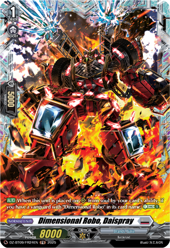 (FR24) Cardfight Vanguard Super Brave Detonation Single: Dimensional Robo, Daispray [D-Format] (V.2 - Frame Rare)  Frame Rare
