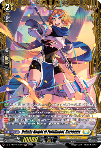 (FR30) Cardfight Vanguard Super Brave Detonation Single: Nebula Knight of Fulfillment, Corleanis [D-Format] (V.2 - Frame Rare)  Frame Rare