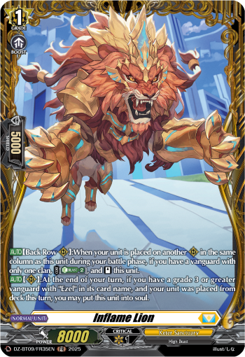 (FR35) Cardfight Vanguard Super Brave Detonation Single: Inflame Lion [D-Format] (V.2 - Frame Rare)  Frame Rare