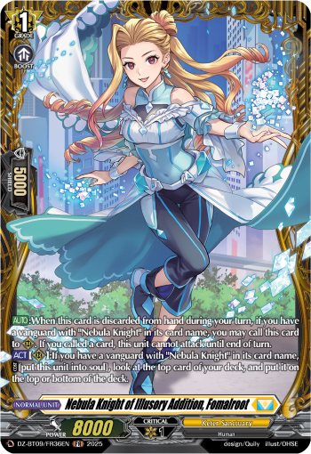 (FR36) Cardfight Vanguard Super Brave Detonation Single: Nebula Knight of Illusory Addition, Fomalroot [D-Format] (V.2 - Frame Rare)  Frame Rare