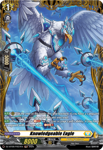 (FR37) Cardfight Vanguard Super Brave Detonation Single: Knowledgeable Eagle [D-Format] (V.2 - Frame Rare)  Frame Rare