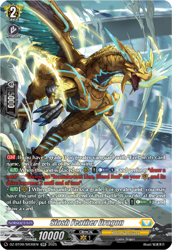 (SR30) Cardfight Vanguard Super Brave Detonation Single: Slash Feather Dragon [D-Format] (V.3 - Silver Rare)  Silver Rare