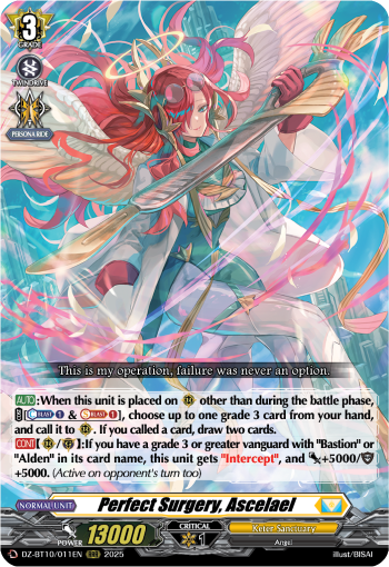 (011) Cardfight Vanguard Dragonsoul Resonance Single: Perfect Surgery, Ascelael [D-Format] (V.1 - Triple Rare)  Triple Rare