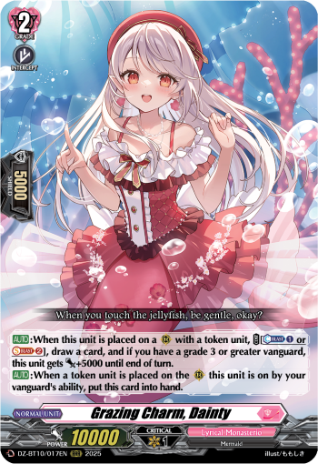 (017) Cardfight Vanguard Dragonsoul Resonance Single: Grazing Charm, Dainty [D-Format] (V.1 - Triple Rare)  Triple Rare