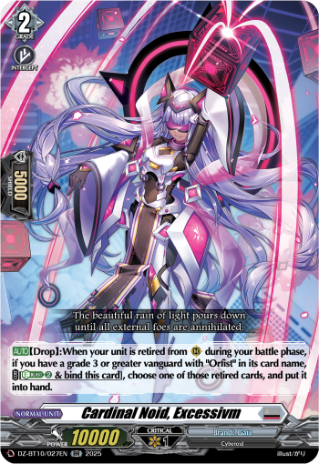 (027) Cardfight Vanguard Dragonsoul Resonance Single: Cardinal Noid, Excessivm [D-Format] (V.1 - Double Rare)  Double Rare