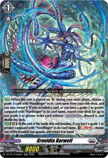 (029) Cardfight Vanguard Dragonsoul Resonance Single: Gravidia Barwell [D-Format] (V.1 - Double Rare)  Double Rare