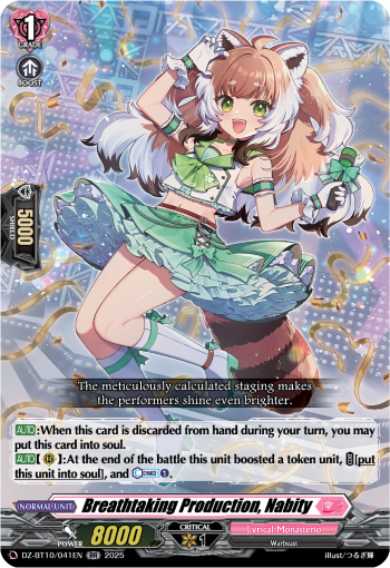 (041) Cardfight Vanguard Dragonsoul Resonance Single: Breathtaking Production, Nabity [D-Format] (V.1 - Double Rare)  Double Rare
