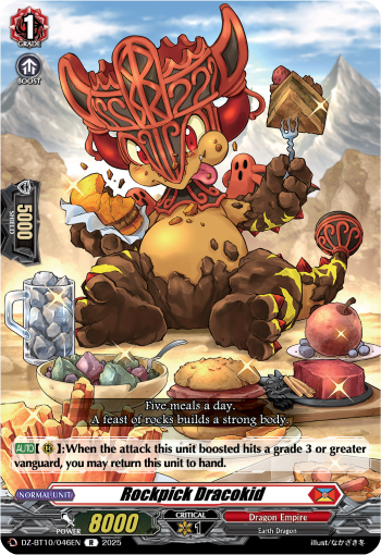 (046) Cardfight Vanguard Dragonsoul Resonance Single: Rockpick Dracokid [D-Format] (V.1 - Rare)  Rare