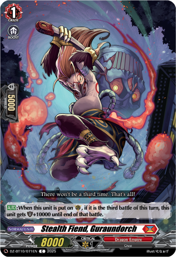 (071) Cardfight Vanguard Dragonsoul Resonance Single: Stealth Fiend, Guraundorch [D-Format]  Common