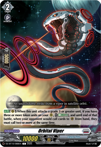 (088) Cardfight Vanguard Dragonsoul Resonance Single: Orbital Viper [D-Format]  Common