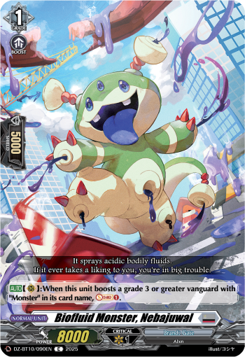 (090) Cardfight Vanguard Dragonsoul Resonance Single: Biofluid Monster, Nebajuwal [D-Format]  Common