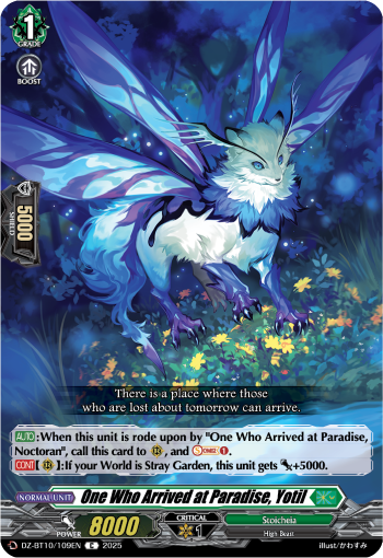 (109) Cardfight Vanguard Dragonsoul Resonance Single: One Who Arrived at Paradise, Yotil [D-Format]  Common