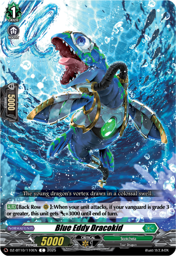 (110) Cardfight Vanguard Dragonsoul Resonance Single: Blue Eddy Dracokid [D-Format]  Common