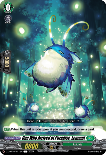 (111) Cardfight Vanguard Dragonsoul Resonance Single: One Who Arrived at Paradise, Leucent [D-Format]  Common