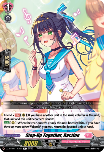 (117) Cardfight Vanguard Dragonsoul Resonance Single: Step-Up Together, Ractine [D-Format]  Common