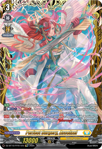 (FFR11) Cardfight Vanguard Dragonsoul Resonance Single: Perfect Surgery, Ascelael [D-Format] (V.2 - Double Frame Rare)  Double Frame Rare