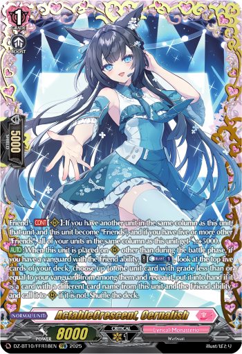 (FFR18) Cardfight Vanguard Dragonsoul Resonance Single: ActableCrescent, Cernalish [D-Format]  Double Frame Rare