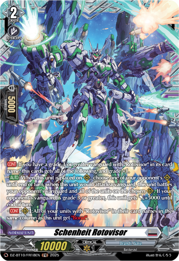 (FR18) Cardfight Vanguard Dragonsoul Resonance Single: Schenheit Rotovisor [D-Format] (V.2 - Frame Rare)  Frame Rare