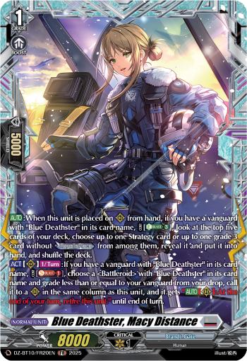 (FR20) Cardfight Vanguard Dragonsoul Resonance Single: Blue Deathster, Macy Distance [D-Format] (V.2 - Frame Rare)  Frame Rare