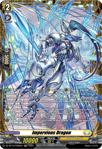 (FR25) Cardfight Vanguard Dragonsoul Resonance Single: Impervious Dragon [D-Format] (V.2 - Frame Rare)  Frame Rare