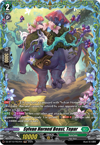 (FR37) Cardfight Vanguard Dragonsoul Resonance Single: Sylvan Horned Beast, Tepar [D-Format] (V.2 - Frame Rare)  Frame Rare