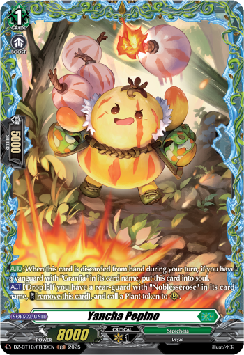 (FR39) Cardfight Vanguard Dragonsoul Resonance Single: Yancha Pepino [D-Format] (V.2 - Frame Rare)  Frame Rare