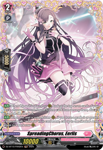 (FR42) Cardfight Vanguard Dragonsoul Resonance Single: SpreadingChorus, Eerlis [D-Format] (V.2 - Frame Rare)  Frame Rare